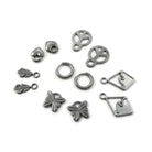 Earring charms with Titanium huggie hoops, Hypoallergenic implant grade jewelry for sensitive ears, Tarnish free