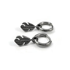 Earring charms with Titanium huggie hoops, Hypoallergenic implant grade jewelry for sensitive ears, Tarnish free