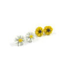 Daisy stud earrings, Hypoallergenic implant grade titanium earrings, Cute sunflower post earrings