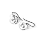 Heart drop earrings, Hypoallergenic pure titanium, Cute Valentine gift