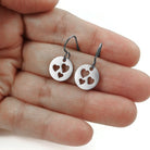 Heart drop earrings, Hypoallergenic pure titanium, Cute Valentine gift